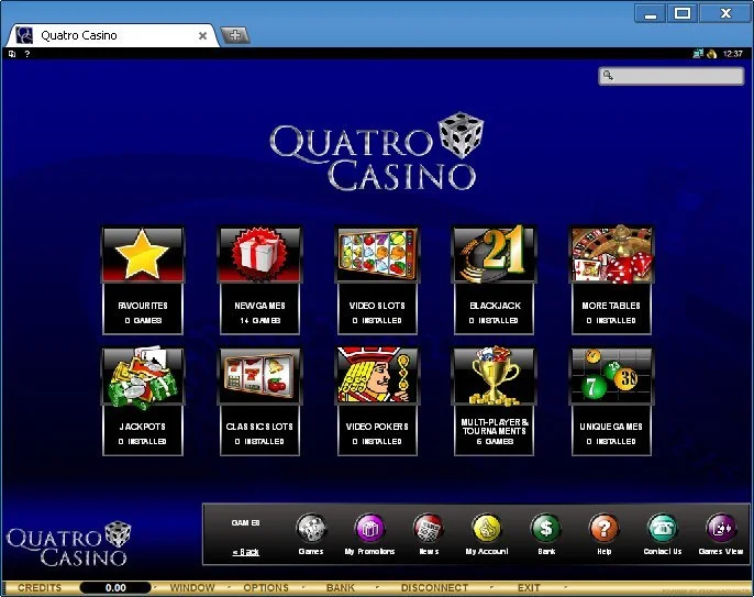 Quatro Casino screenshot