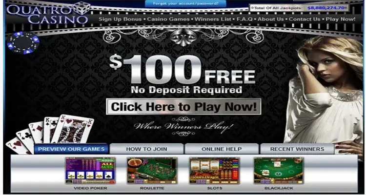 Quatro Casino screenshot